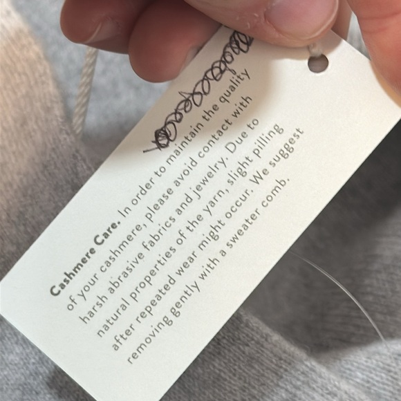 J Mclaughlin Womens Sweater Small Gray Cashmere Long Line Knit Soft Cardigan NEW - Picture 3 of 8